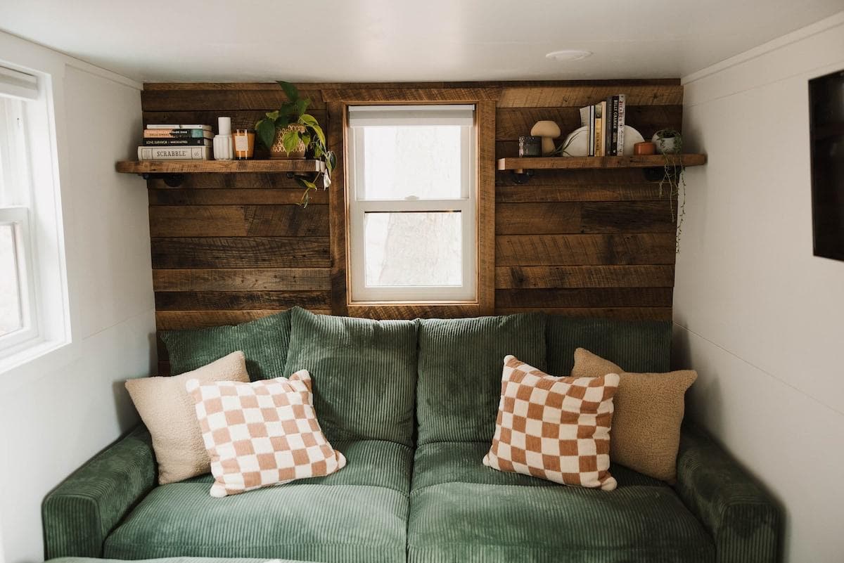 Relax on the romantic loveseat.