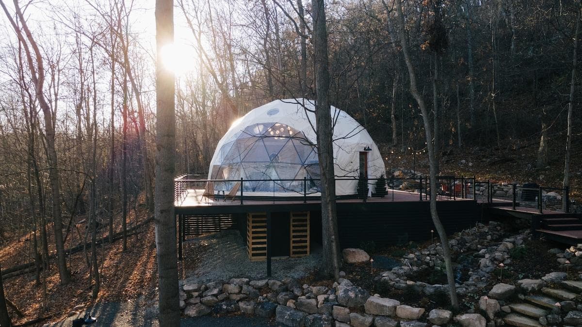 Take in the gorgeous surroundings from the unique interior or the fairy tale wraparound deck.